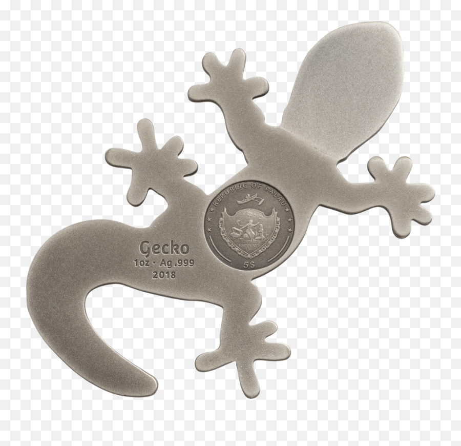 Silver Gecko U2013 Cit Coin Invest Ag - Palau Gecko Ebay Coin Png,Gecko Png