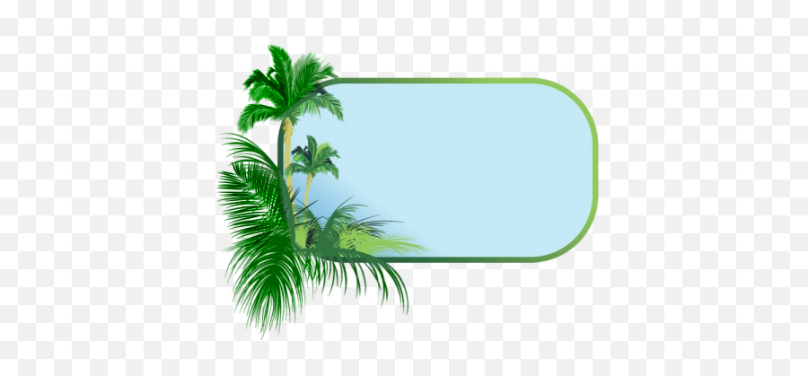 Palm Tree Picture Frames - Clipartsco Tree Frame And Border Png,Palm Tree Clipart Transparent Background