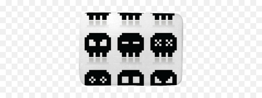 Bath Mat Pixelated 8bit Skull Vector Icons Set - Pixersus Muine Bay Resort Png,8bit Icon