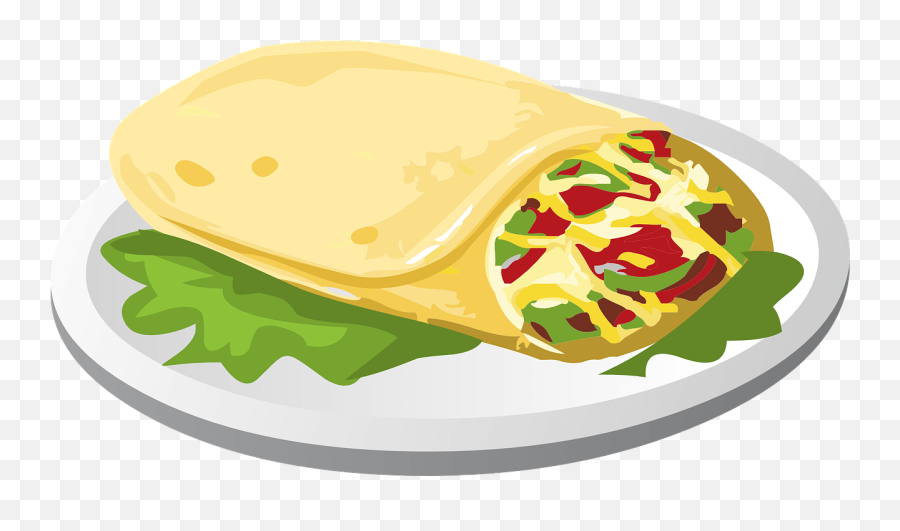 Clipart Png Transparent - Mexican Food Clip Art,Burrito Png