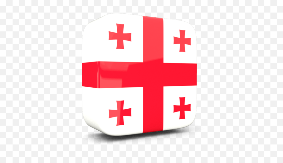 Download Glossy Square Icon 3d - Flag Georgia Png Png Image Medical Supply,Red Square Icon