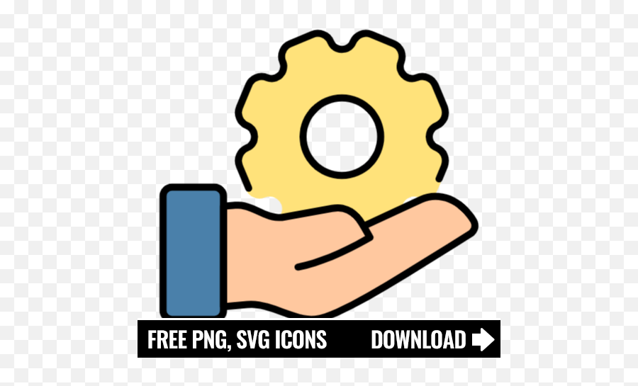 Free Gear And Hand Icon Symbol Png Svg Download - Tiktok Phone Png,Gear Icon Svg