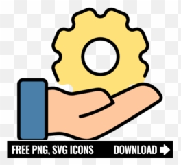 Free Gear And Hand Icon Symbol Png Svg Download - Tiktok Phone Png
