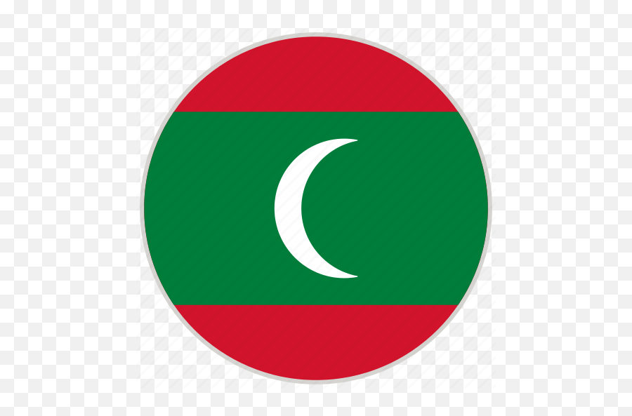 Circular Country Flag Maldives National Png Countries Icon