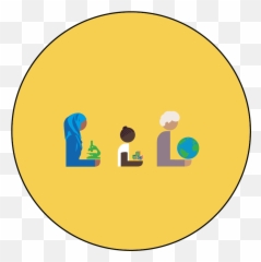 Blank Round Button Template Featuring Three Diverse Clipart - Trust College png