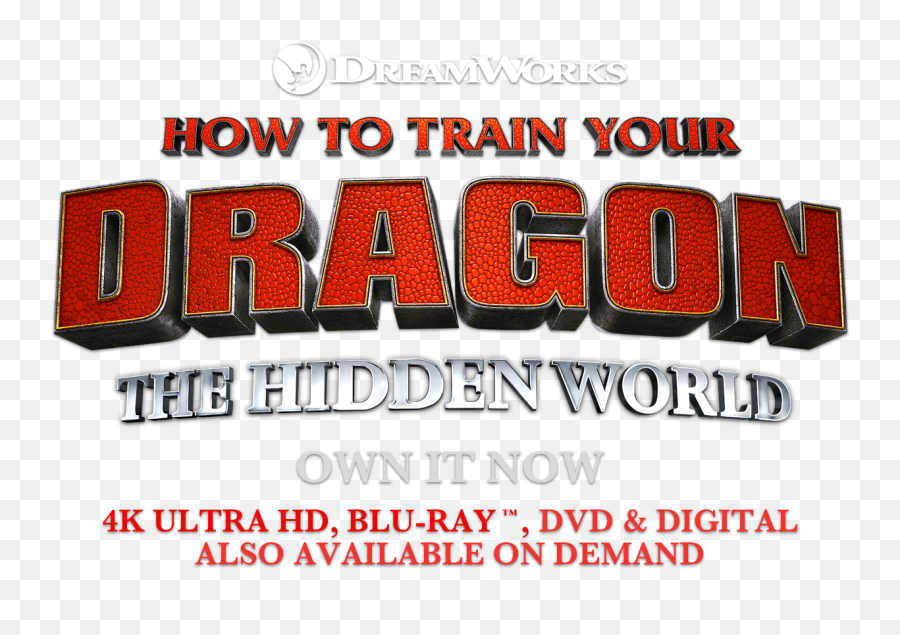 How To Train Your Dragon The Hidden World Movie Site - Train Your Dragon Word Png,Dreamworks Logo Png