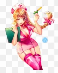 Download Hd Hot Anime Girl Png Clip Art - Anime Girl Hot Nurse,Hot Anime Girl Png