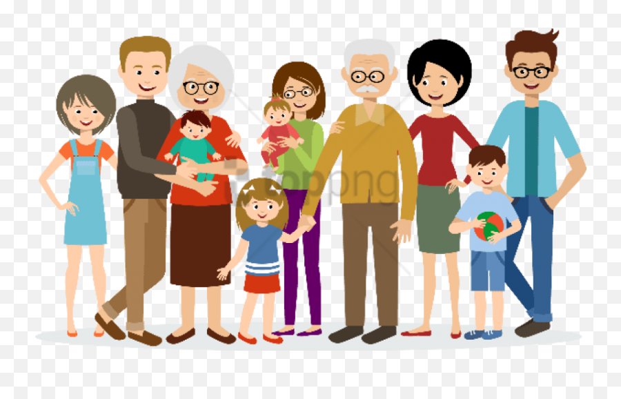 Png Big Family Animated Image - Big Family,Family Transparent Background
