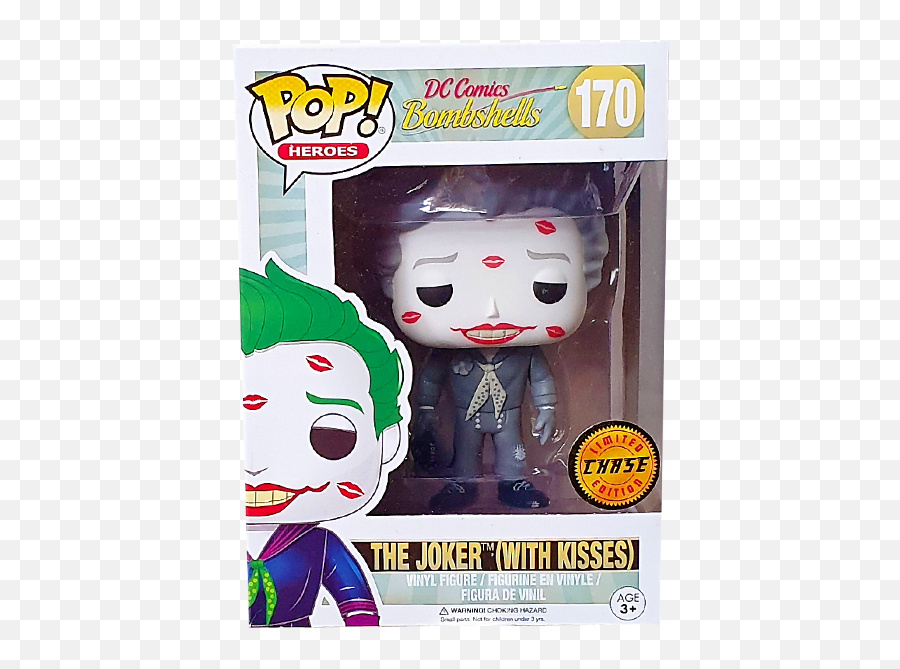 Dc Bombshells - Joker With Kisses Chase Pop Vinyl Figure Funko Png,Chase Png