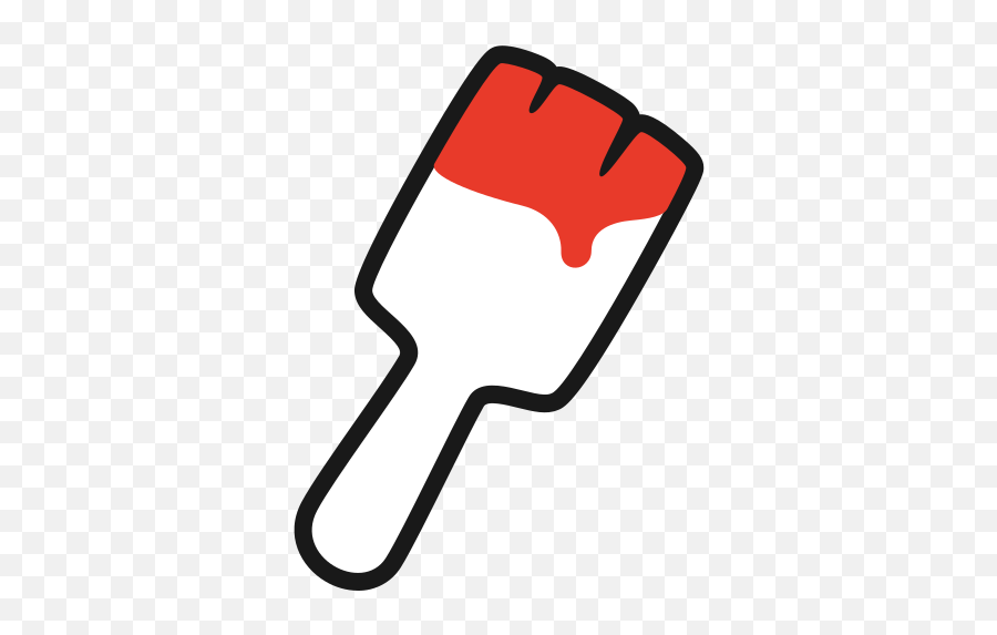 Red Paint Brush Free Icon Of Youtuber - Red Paint Icon Png,Paint Brush Logo