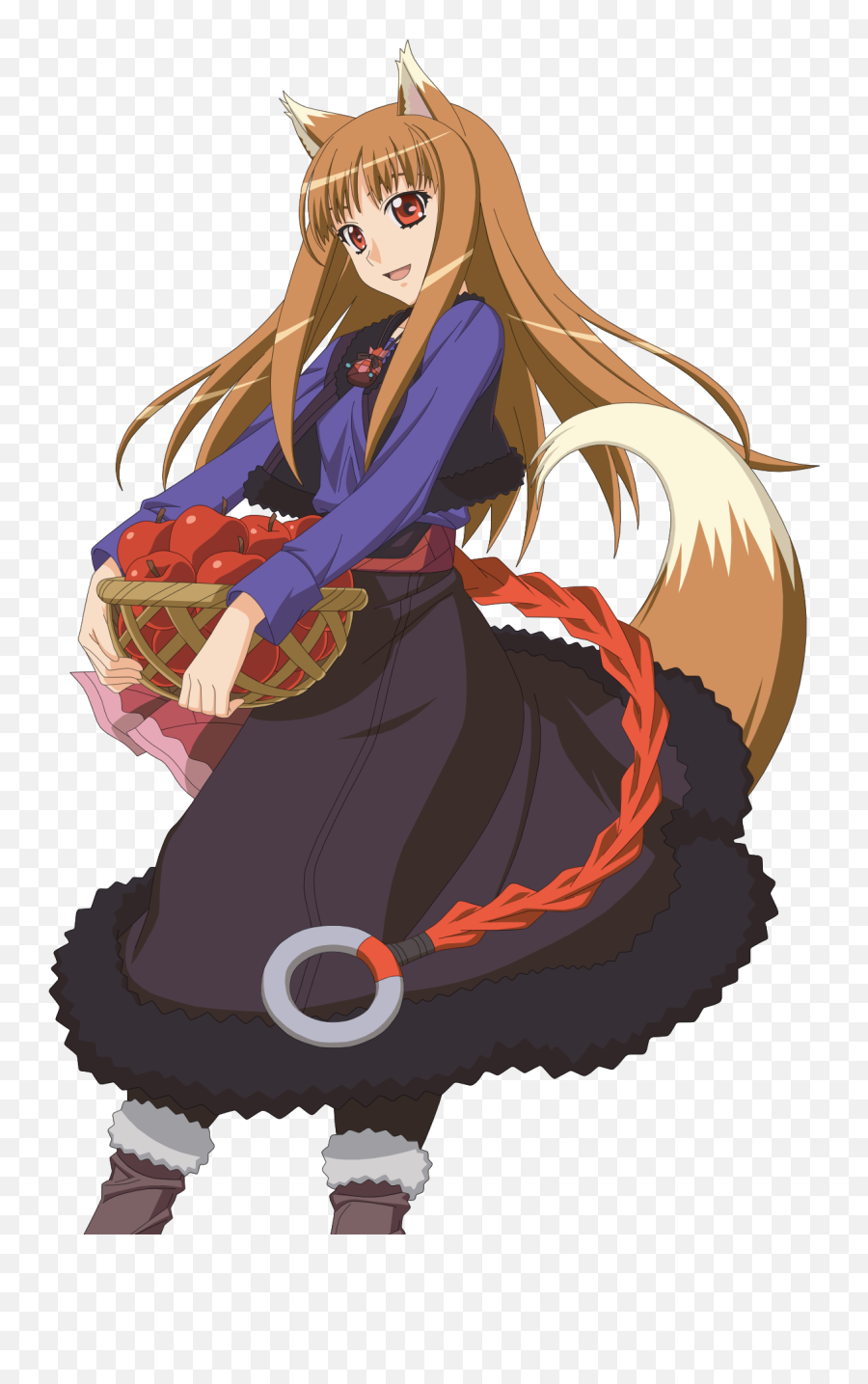 Download - Spiceandwolftransparentpngfordesigning Spice And Wolf Holo Wallpaper Iphone Png,Wolf Transparent Png