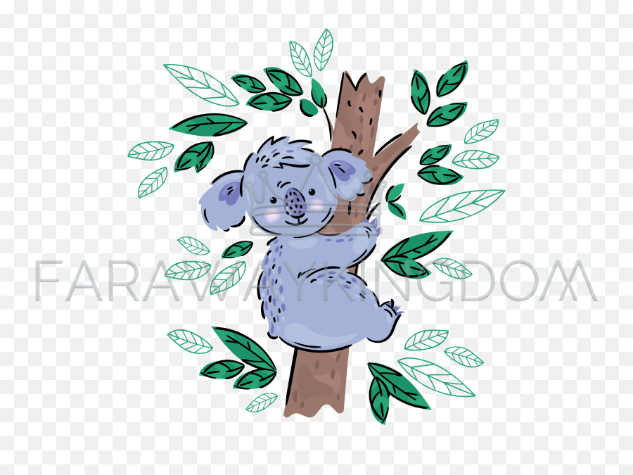Koala Australian Animal Cartoon Bear Vector Illustration Set - Cartoon Png,Koala Transparent