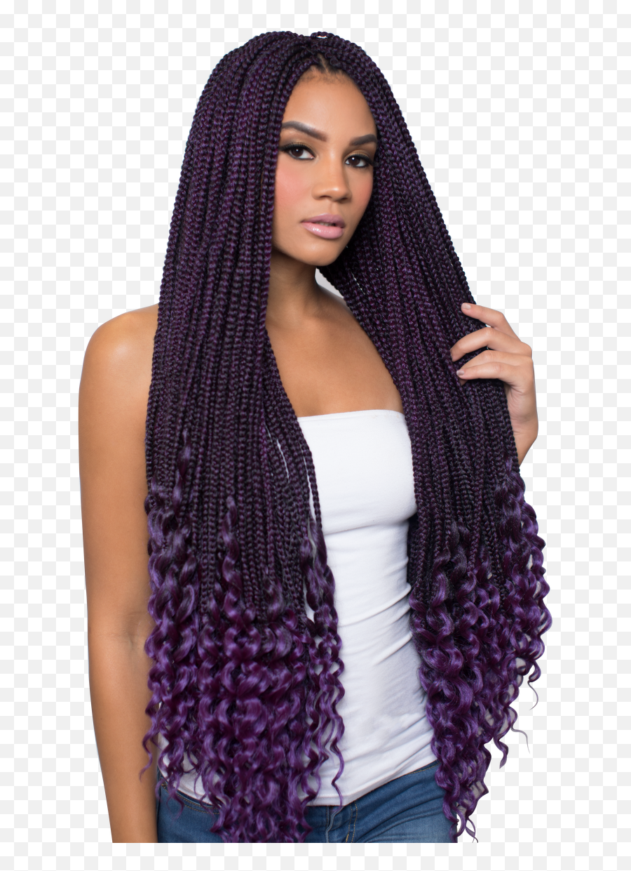 Download Urban Beauty 2x Real Box Braid - Crochet Box Braids Hair Png,Braids Png