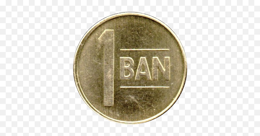 Romania 1 Ban 2005 Transparent - Coin Png,Nickel Transparent Background