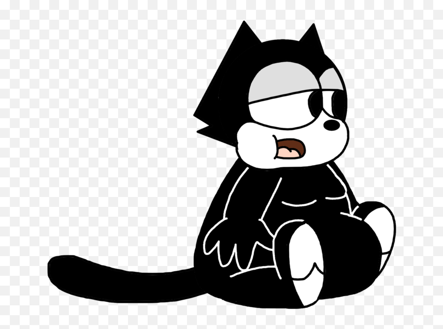 Very Obese Felix The Cat By Marcospower - Gato Felix Gordo Png,Felix The Cat Png