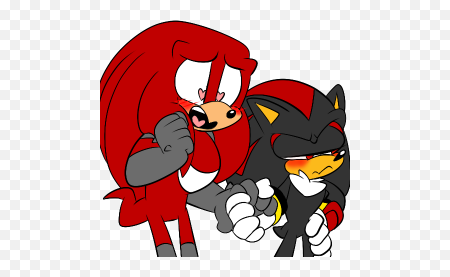 Shadow Just Asked Out His Crush - Shadow And Knuckles Love Png,And Knuckles Transparent