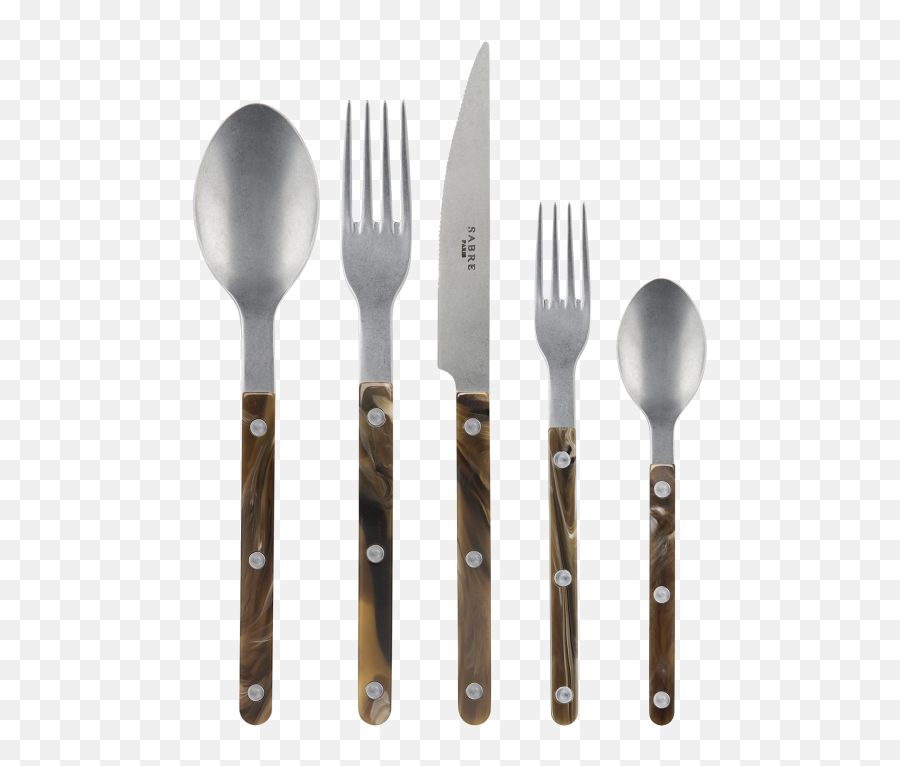 Sabre Paris Bistrot Vintage 5 - Piece Place Setting Yvonne Cutlery Png,Place Setting Png