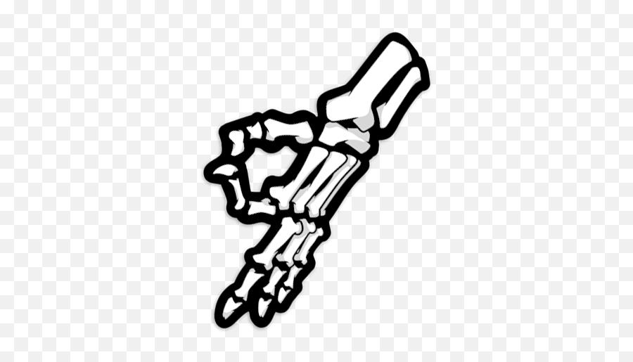 Sticker - Drawing Png,Skeleton Hand Png