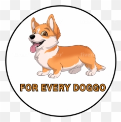 Design Petdogcat Or Animal Logo Within 24 Hrs - Corgi Clipart Png Free,Doggo Png