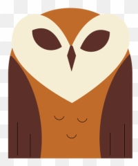 Brown Barn Owl Flat - Illustration Png,Barn Owl Png