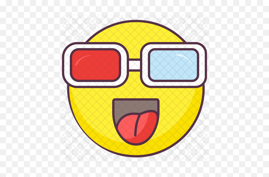 3d Glasses Emoji Icon Of Colored - Clip Art Png,Glasses Emoji Png