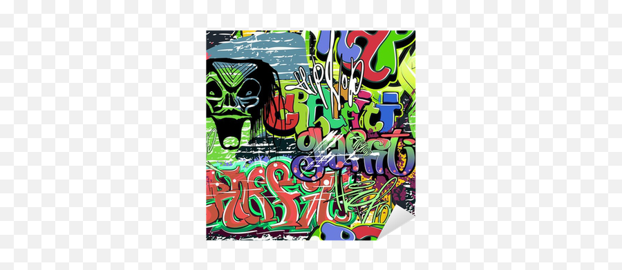 Graffiti Wall Vector Seamless Background Sticker U2022 Pixers - We Live To Change Graffiti Png,Graffiti Transparent Background