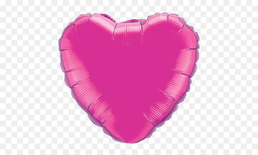 18 Magenta Plain Heart Foil Balloon - Valentines Day Balloon Ideas Png,Heart Balloon Png