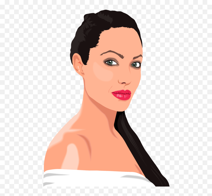 Hairstyleblack Hairchin Png Clipart - Royalty Free Svg Png Plastic Surgeries Angelina Jolie Wannabe,Lara Croft Png