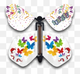 Surprise Flying Butterfly - Greeting Card png