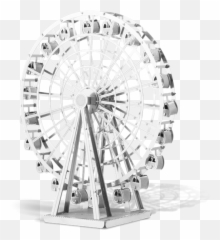 Metal Earth Ferris Wheel 3d Diy - Ferris Wheel Paper Cart Png,Ferris Wheel Png