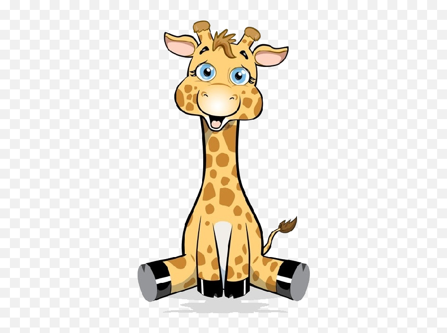 Download Hd Cute Baby Giraffe Cartoon Images - Cartoon Cute Baby Giraffe Drawing Png,Giraffe Transparent
