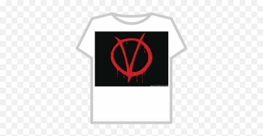 V - T Shirt Roblox Nike Blue Png,V For Vendetta Logo