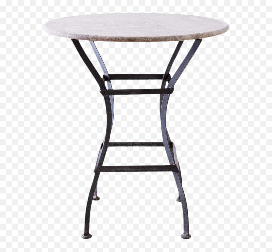 French Iron Stone Top Bistro Or Cafe - Cafe Png,Cafe Table Png