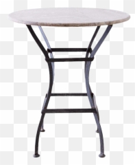 French Iron Stone Top Bistro Or Cafe - Cafe Png,Cafe Table Png