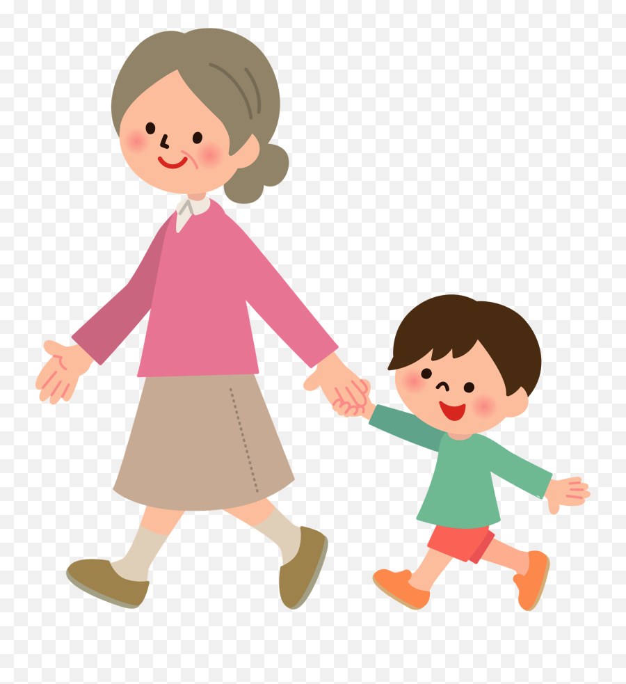 Grandmother And Grandson Clipart - Grandma And Grandson Clipart Png,Grandma Transparent