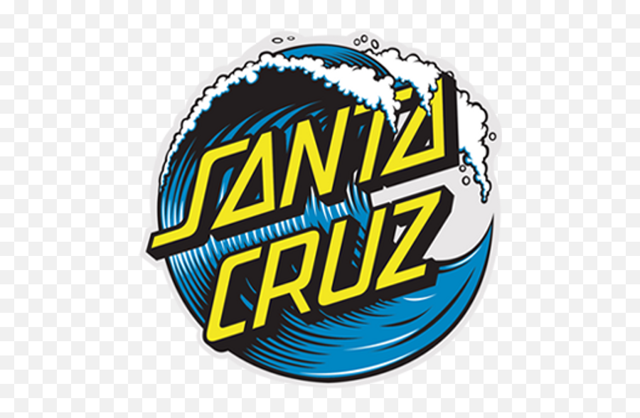 Santa Cruz Wave Dot Logo Sticker - Sticker Mania Vector Santa Cruz Logo Png,Independent Trucks Logo