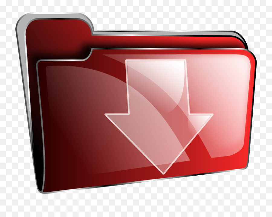 Red Windows Folder Icon - Red Download Icon Png,Windows Folder Icon
