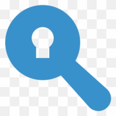 blue search icon transparent background