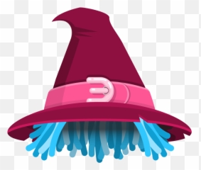 Burgundy Witch Hat With Blue Hair - Box Critters Wiki Chapeu Bruxa Png Vermelho