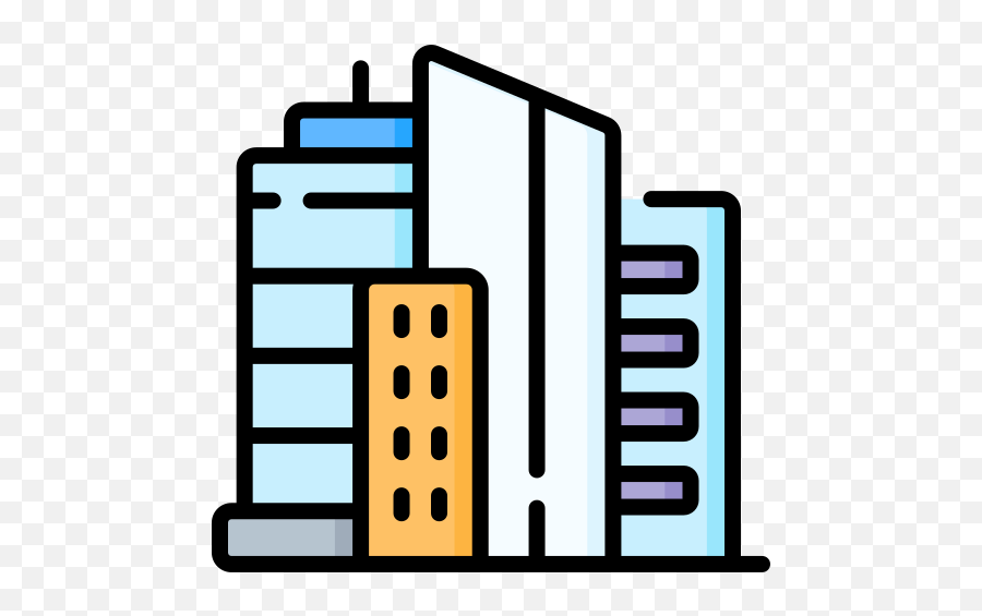 Skyscrapers - Free Buildings Icons Vertical Png,Skyscrapers Icon