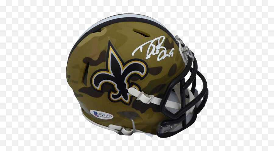 Drew Brees Autographed Memorabilia U2014 Ultimate Autographs - Saints Png,Riddell Speed Icon Vs Speed