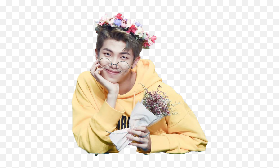 Download - Namjoon Flower Crown Png,Namjoon Png