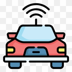 Autonomous Car Icon From Technology Pack Style - Lineal Car png