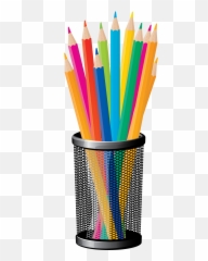 Transparent Background Colored Pencils Clipart - Transparent Background School Supplies Png,Colored Pencils Png