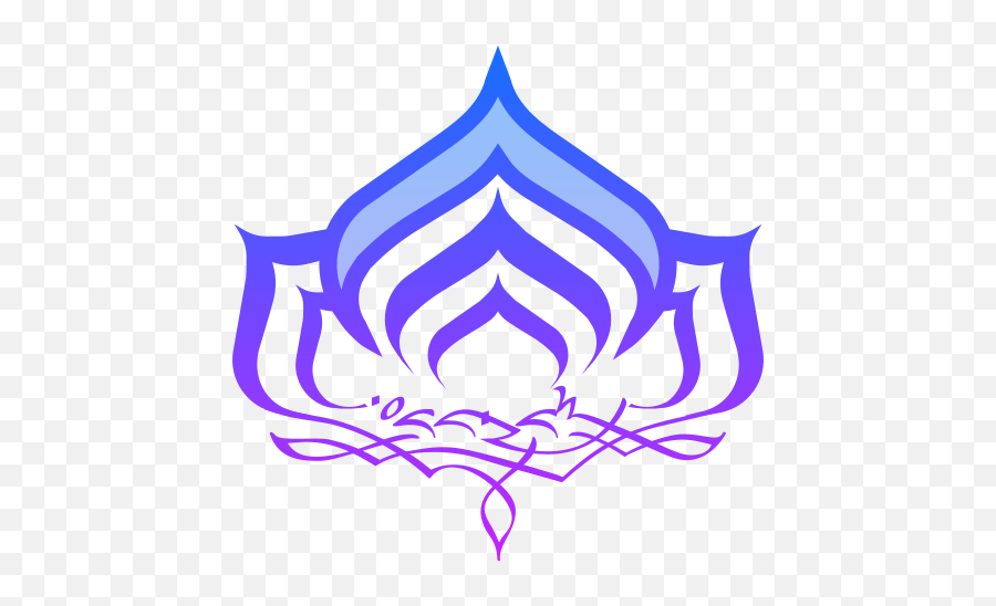 Ícone De Warframe No Estilo Gradient Line - Warframe Lotus Logo Png,Warframe Blue Icon