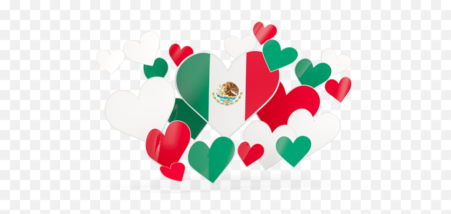 Flying Heart Stickers Illustration Of Flag Mexico - Coat Of Arms Of Mexico Png,Mexican Flag Transparent