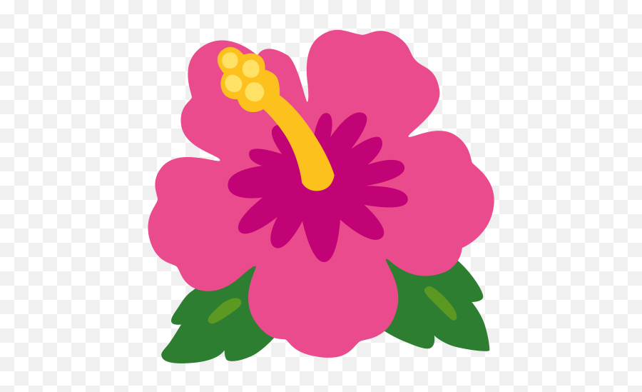 Hibiscus Emoji - Emoji Png,Hibiscus Icon