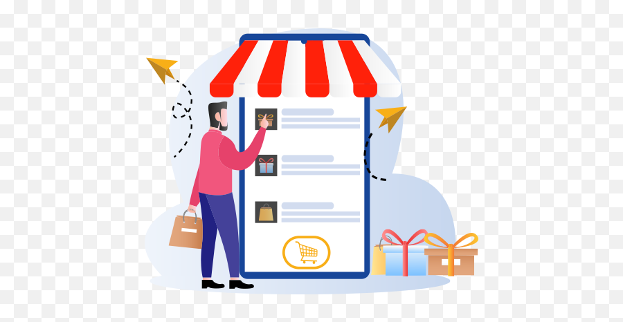 Ecommerce Application Byteparity Technologies - Customer Png,Online Shop Icon Vector