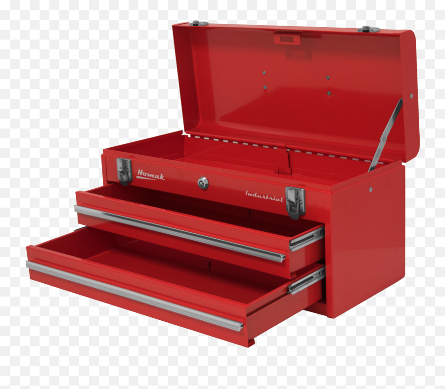 Homak 2 Drawer Friction Toolbox Png - Open Tool Box Clipart,Tool Box Png