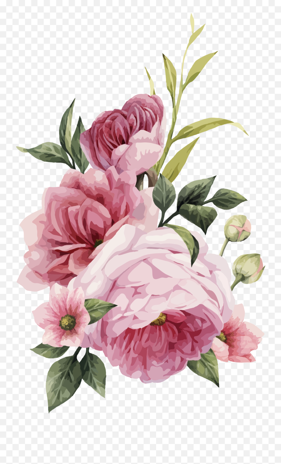 Watercolor Wedding Flowers Png - Wedding Flowers Transparent Background,Wedding Flowers Png